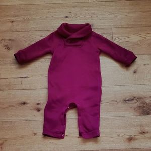 Old Navy Burgundy Fleece Jumper 6-12 mos
